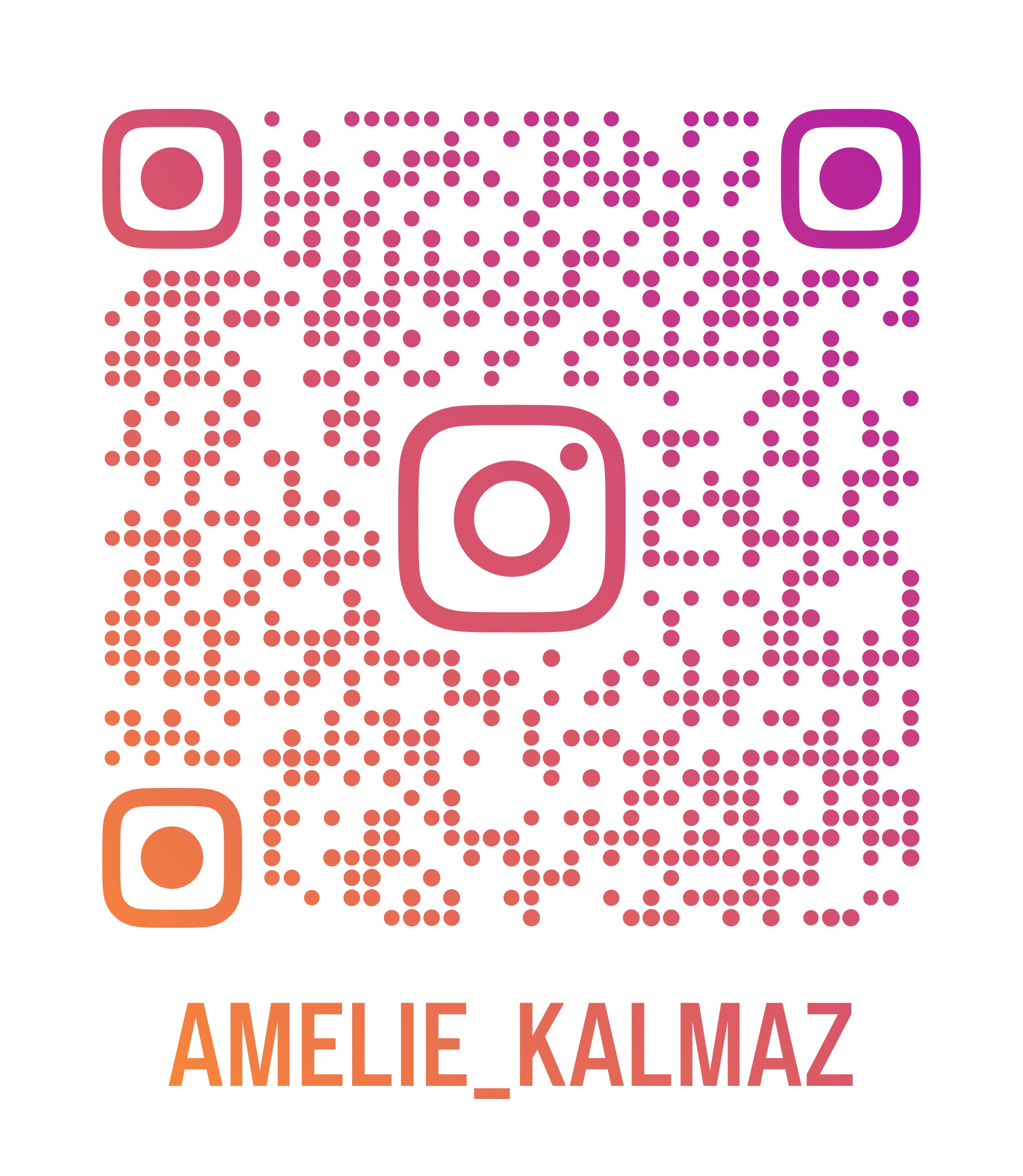 QR-Code zum Instagram Account von Amelie Kalmaz
